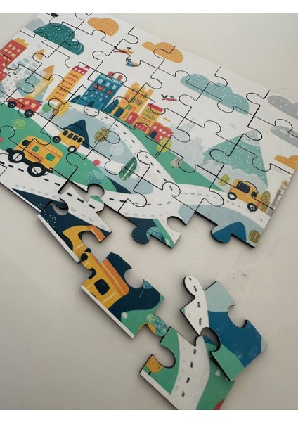 Ahşap Minik Şehir Parkur Mini Puzzle | 36 Parça 4 + Yaş fırsatları