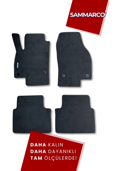 Skoda Kamiq 2019 Sonrası Halı Paspas Velur Paspas Kumaş Paspas Oto Paspas