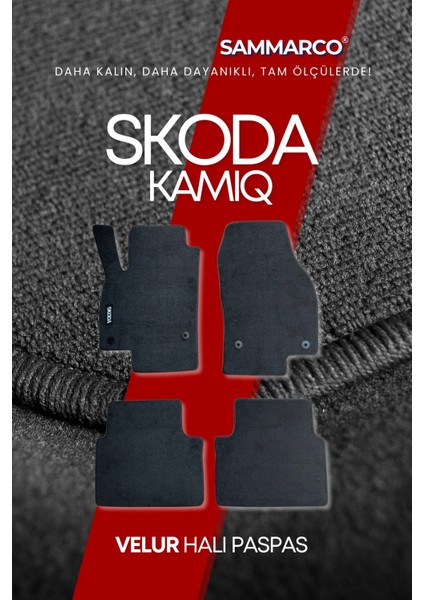 Skoda Kamiq 2019 Sonrası Halı Paspas Velur Paspas Kumaş Paspas Oto Paspas modelleri