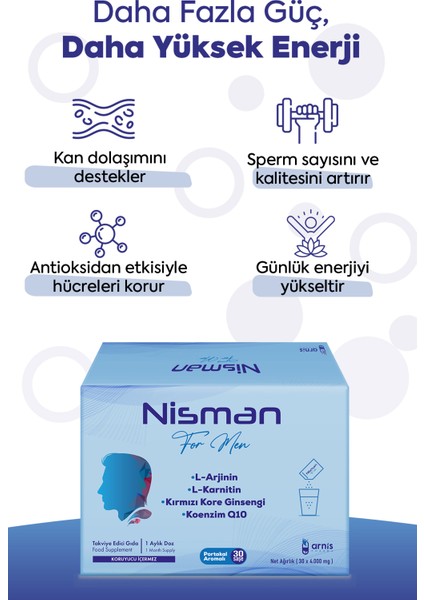 L-Arjinin, L-Karnitin, Kırmızı Kore Ginsengi ve Koenzim Q10 Içeren Takviye Edici Gıda fiyatları