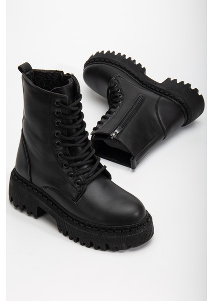 Kadın Siyah Içi Kürklü Su Geçirmez Dikişli Hafif Kaymaz Taban Garantili Kışlık Günlük Bot fırsatları