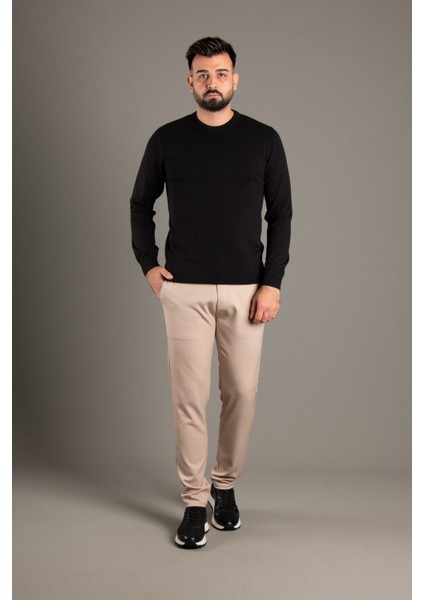 Erkek Siyah Basic O Yaka Triko fiyatları