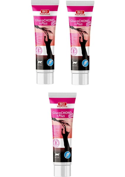 Bio Petactive Glucohond Plus Jel Kedi Eklem Sağlığını Destekleyen Macun 100 ml x 3 Adet