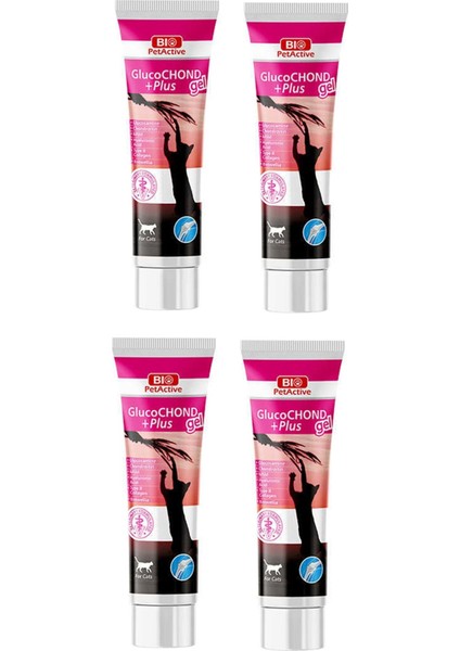 Bio Petactive Glucohond Plus Jel Kedi Eklem Sağlığını Destekleyen Macun 100 ml x 4 Adet