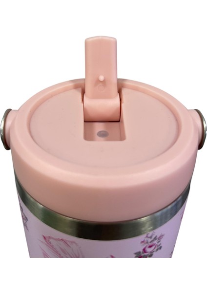 Pembe Desen Pipetli Ithal Termos Bardak 1.18 L indirimleri