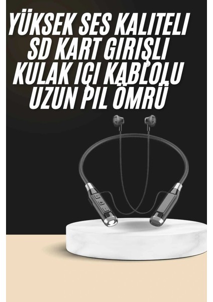 Boyun Bantlı Sd Kart Girişli Yüksek Perfomanslı Bluetooth Kulaklık fiyatları