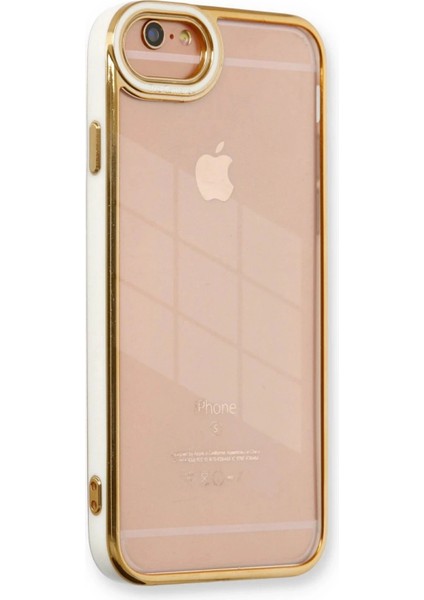iPhone 6 Kılıf Liva Lens Silikon - BEYAZ-(5796)
