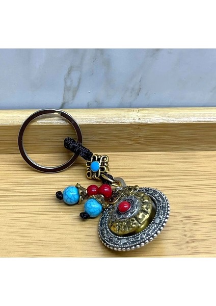 Mantra Çarkı Şans Anahtarlık ALK4465