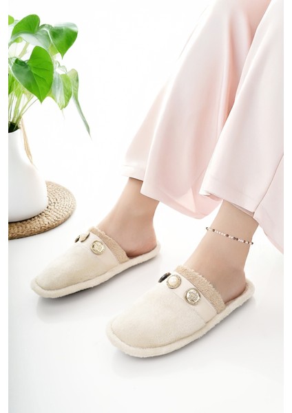 Kadın Ev Terliği Peluş Yıkanabilir Içi Yünlü Kürklü Terlik Misafir Çeyiz Bohça Gelin Terliği fiyatları