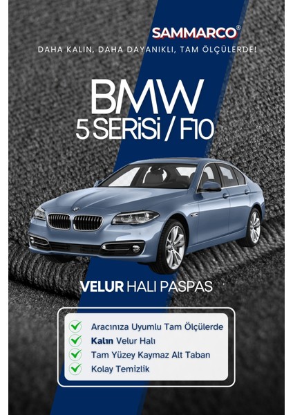 Bmw 5 Serisi F10 2013-2017 Halı Paspas Velur Paspas Kumaş Paspas Oto Paspas fırsatları