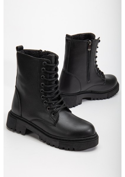 Kadın Siyah Içi Kürklü Su Geçirmez Dikişli Kauçuk Kaymaz Taban Garantili Kışlık Günlük Bot fırsatları