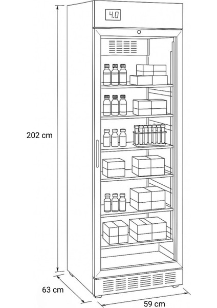MED375B Blok Kapaklı Medikal Aşı ve Soğutucu Saklama Dolabı modelleri