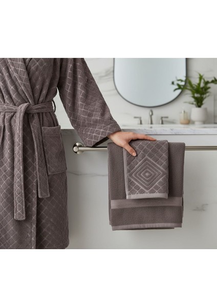 Şalyaka Mürdüm Bornoz Seti