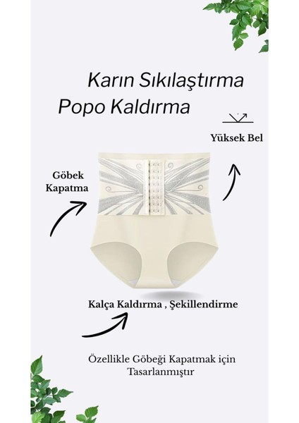 Dikişsiz Yüksek Bel Korse Külot – Şekillendirici ve Toparlayıcı