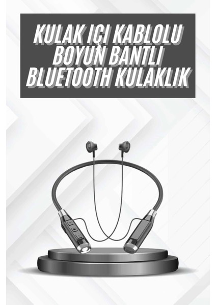 Bluetooth Kulaklık 120 Saat Kullanım Süresi Boyun Askılı Bluetooth Kablosuz Kulaklık