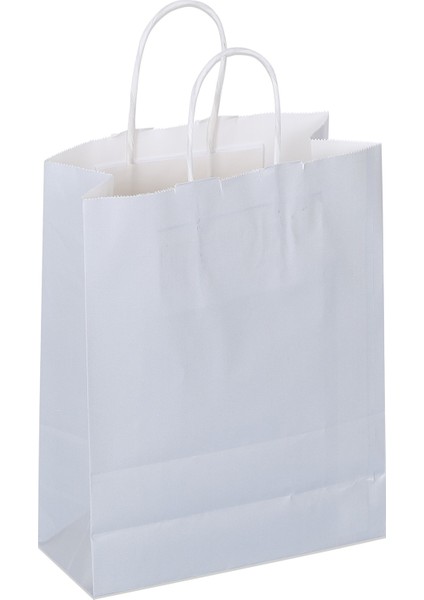 18*24*8 Gri Saplı Kağıt Çanta 24 Adet modelleri