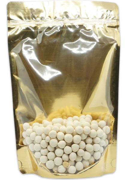 16*27*8 Gold Şeffaf Metalize Kilitli Doypack 50 Adet