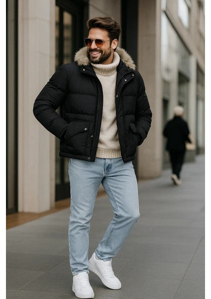 Erkek Bol Paça Basic Esnek Buz Mavi Kot Pantolon indirimleri