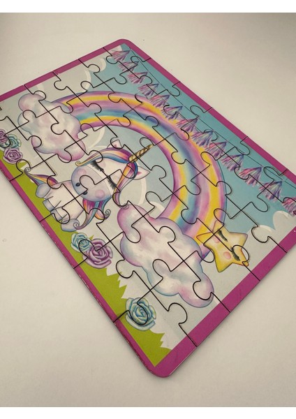 Ahşap Ünicornn Mini Puzzle | 36 Parça 4+ Yaş modelleri