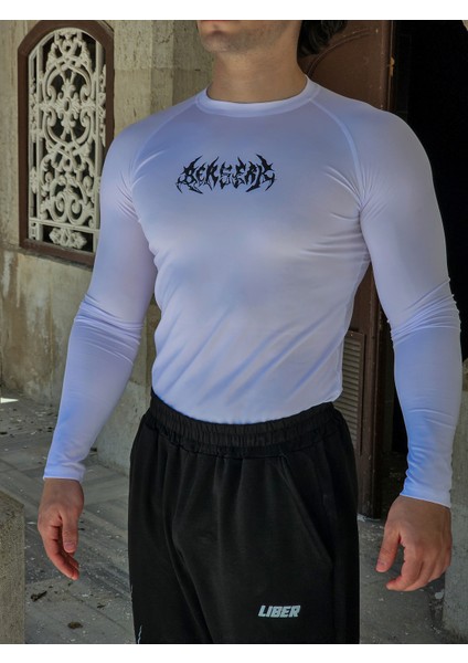 Berserk - Uzun Kollu Compression T-Shirt (Beyaz)