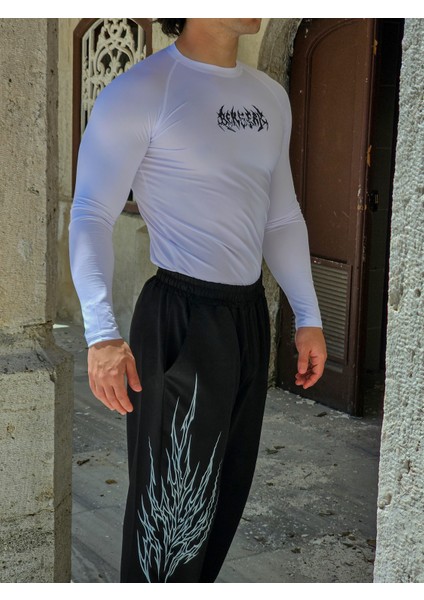 Berserk - Uzun Kollu Compression T-Shirt (Beyaz) fiyatları