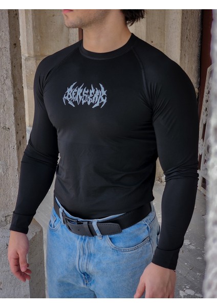 Berserk - Uzun Kollu Compression T-Shirt (Siyah)