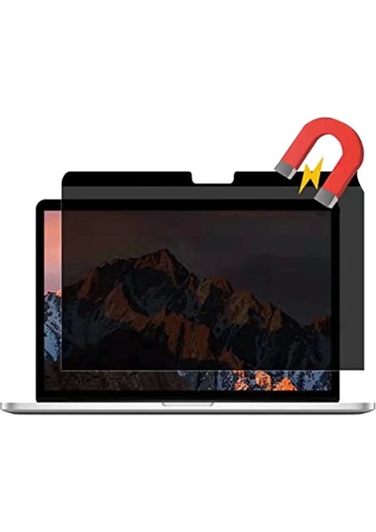 Macbook Air 13.3 Macbook Manyetik Hayalet Ekran Koruyucu - SIYAH-(5796)