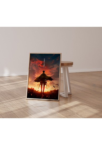 (Çerçevesiz) Levi Ackerman-Anime Poster-Çerçevesiz fiyatları