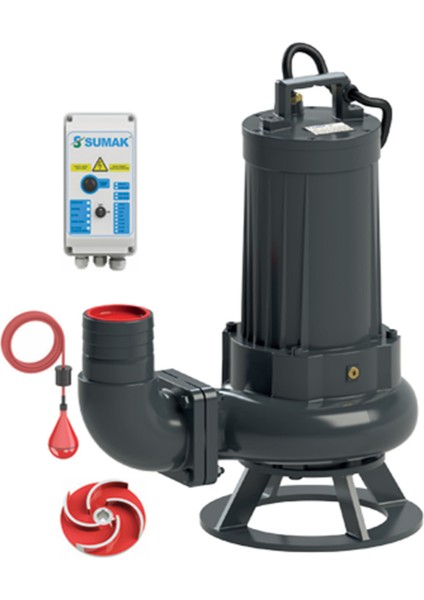SDTV75/4 7.5 Hp 4" Çıkış Vortex Çarklı Foseptik Dalgıç Pompa 380V