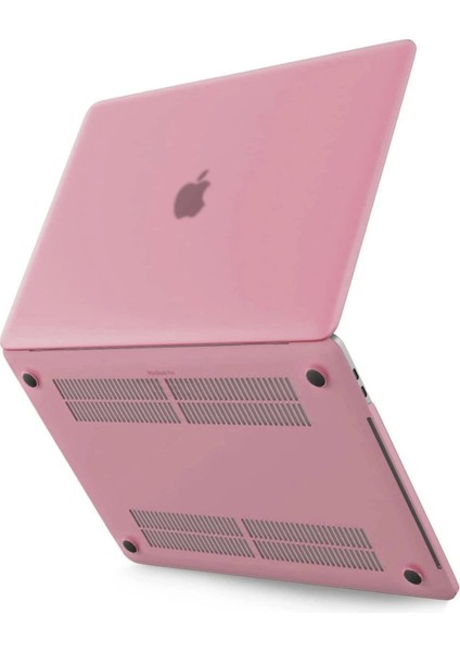 Macbook Pro 13 2020 Macbook Buzlu Kapak - PEMBE-(5796)