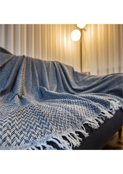 Lodos Home Pamuklu Çift Taraflı Koltuk & Kanepe Örtüsü Şalı 170X210 cm – Terletmez, Yumuşak Dokulu