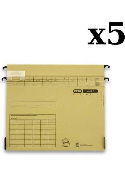 A4 Ultimate Askılı Dosya 5'li Paket