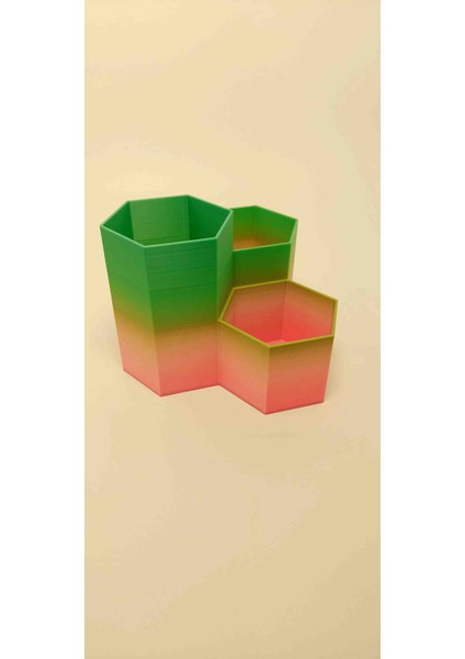 Altıgen Kalemlik. Makyaj Malzeme Düzenleme