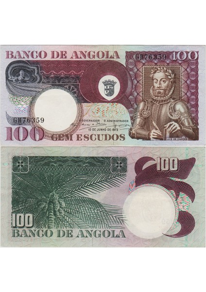 ANGOLA 100 ESKUDO 1973 PORTEKİZ HAKİMİYETİ DÖNEMİ. ÇİLALTI(-) fiyatları