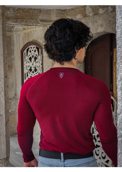 Berserk - Uzun Kollu Compression T-Shirt (Bordo) modelleri