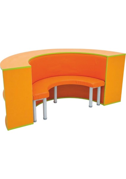 S Kitaplık Koltuklu Ortasında Yuvarlak Masa 90X180Q H70 fiyatları