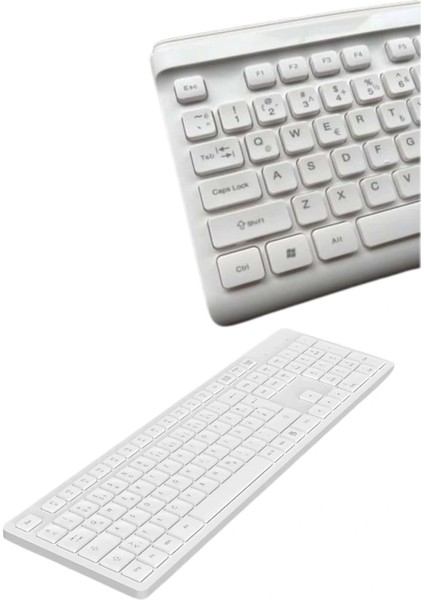 2.4 Ghz Wireless Kablosuz Klavye Mouse Seti Tv Pc Uyumlu fırsatları