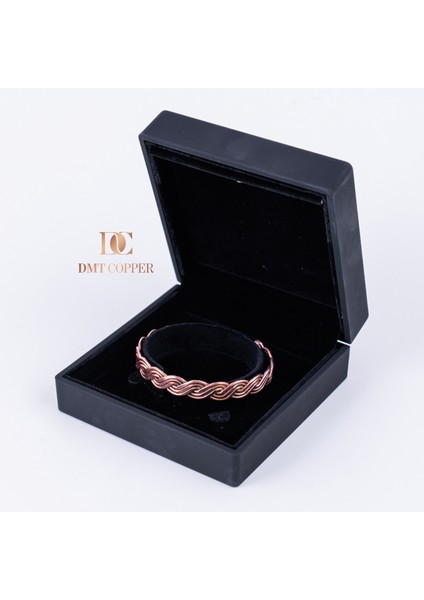 Dmt Copper Home El Yapımı Şık Tasarım Kalın Dövülmüş Saf Bakır Bilezik Bakır Takı Romatizma Bilekliği Işıklı Kutulu modelleri