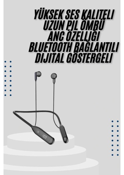 Kablolu Kulak Içi Bluetooth Kulaklık 100 Saat Anc Özellikli Boyun Bantlı fiyatları