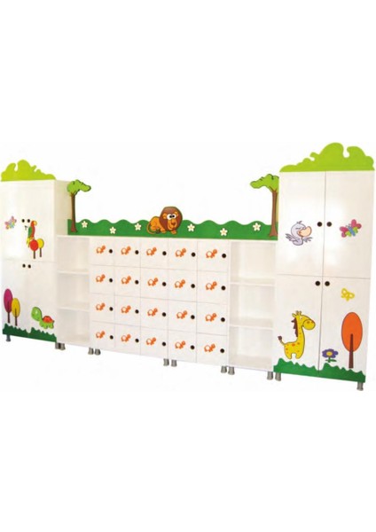 Park Figürlü Dolap Seti
