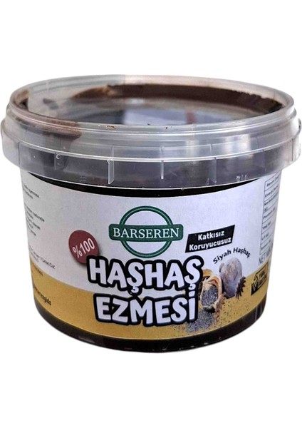 Siyah Haşhaş Ezmesi 500 gr %100 Yerli Katkısız Doğal