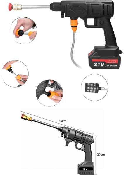 Akülü Oto Araç Yıkama Yüksek Basınçlı Araba Yıkama Makinesi Şarjlı fırsatları