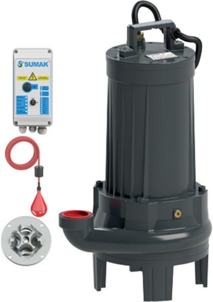 Sbrt 40/2-P 4 Hp Parçalayıcı Bıçaklı Foseptik Dalgıç Pompa 380V