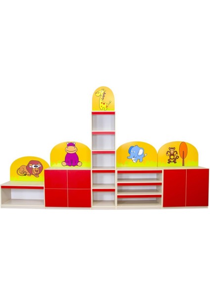 Orman Figürlü Dolap Seti