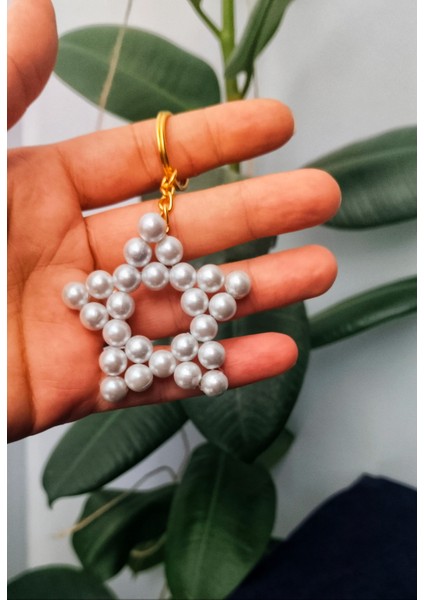 50 Adet Uzun Zincirli Inci Yıldız Anahtarlık-Yeni Doğan-Mevlid-Sünnet Hediyesi-Doğum Günü fiyatları