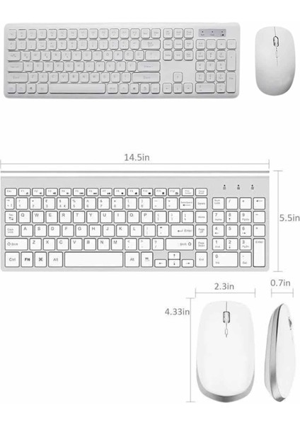 Klavye Mouse Seti Sessiz Kablosuz Türkçe Tv Pc Uyumlu fırsatları