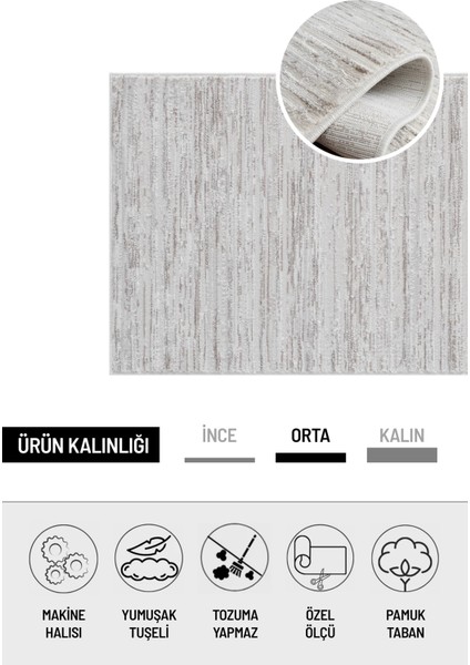 Fiona Bej Polıp -Çökme Polyester Halı.