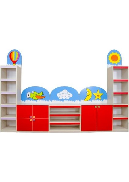 Gökyüzü Figürlü Dolap Seti