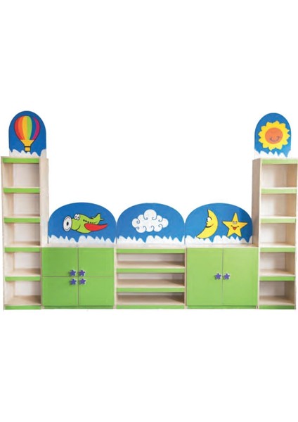 Gökyüzü Figürlü Dolap Seti fiyatları