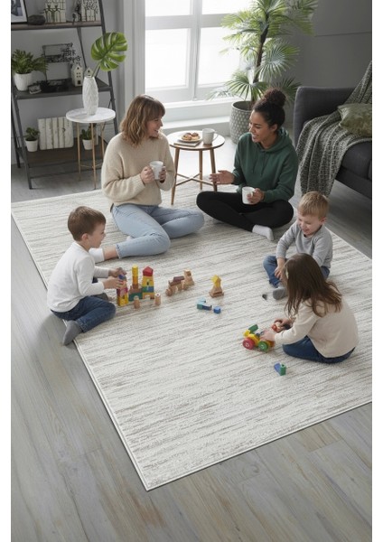 Fiona Bej Polıp -Çökme Polyester Halı.